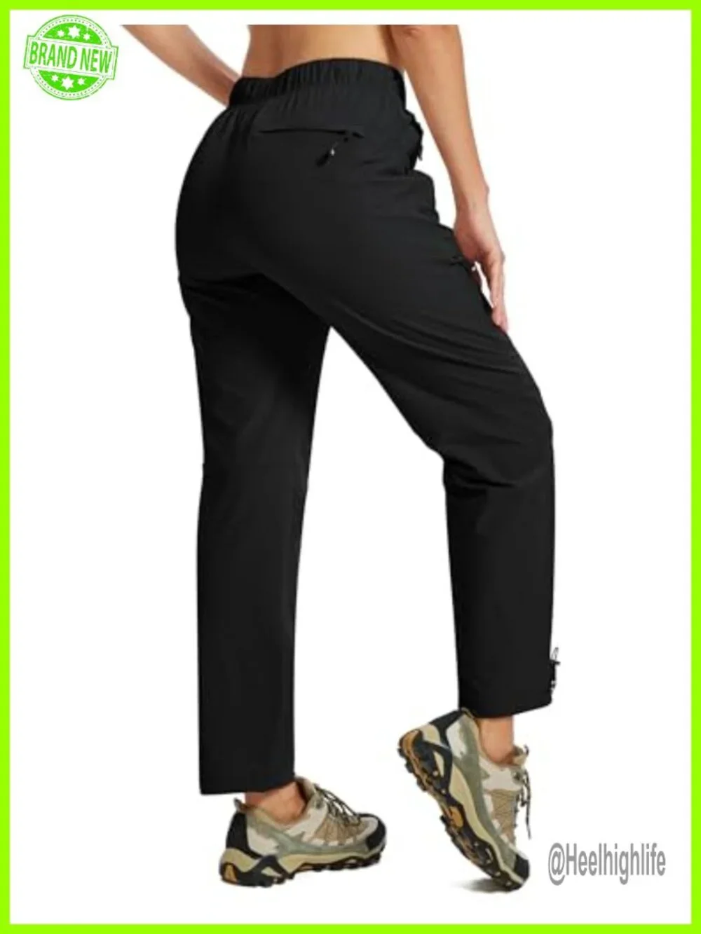 Hiking Cargo Pants Lightweight Quick Dry Water Resistant with Zipper Pockets